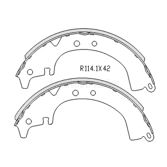 Колодки тормозные барабанные зад TOYOTA LITE/TOWNACE 86-99 SAT
