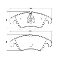 Колодки тормозные перед AUDI Q5 08-12/A4 ALLROAD 09- BREMBO