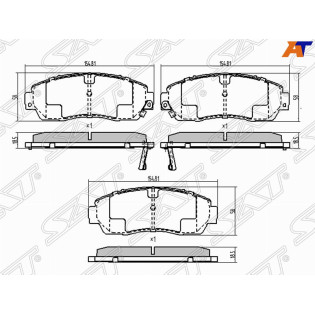 Колодки тормозные перед HONDA CR-V RЕ4/HAVAL Fx7 18- SAT