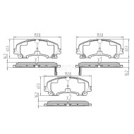 Колодки тормозные перед NISSAN X-TRAIL T32 14-/INFINITI Q50 14- SAT