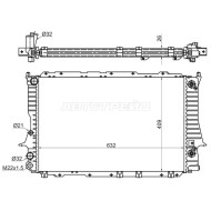 Радиатор Audi A6 94-97 / 100 91-95 / S6 94-97 SAT
