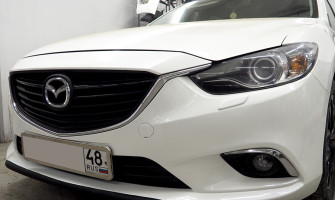 Обзор: Бампер передний в цвет кузова автомобиля Mazda 6 GJ (2012-2015)