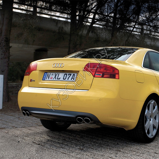 Бампер задний в цвет кузова Audi A4 B7 (2005-2007) под парктроники Бампер задний в цвет кузова Audi A4 B7 (2005-2007) под парктроники