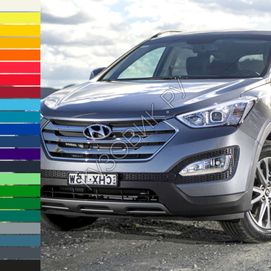 Бампер передний в цвет кузова Hyundai Santa Fe 3 (2012-2016) Бампер передний в цвет кузова Hyundai Santa Fe 3 (2012-2016)