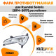 Фара противотуманная левая Hyundai Solaris (2014-2017) рестайлинг KUZOVIK