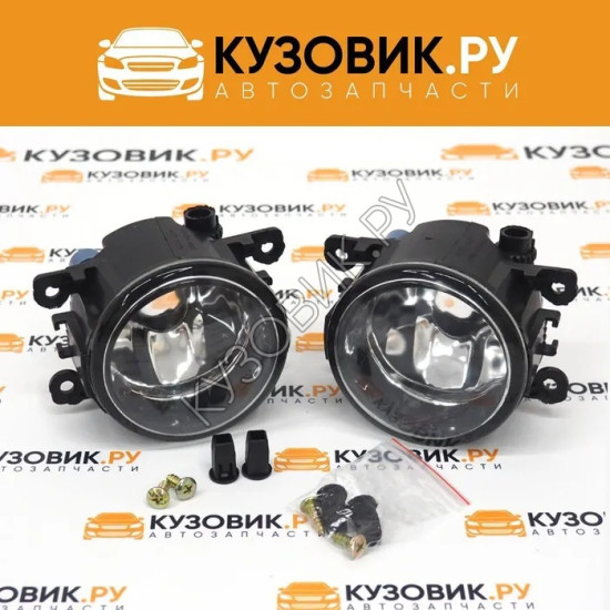Фары противотуманные комплект Renault Duster (2 штуки) левая и правая KUZOVIK Фары противотуманные комплект Renault Duster (2 штуки) левая и правая KUZOVIK