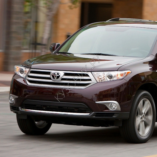 Передний бампер в цвет кузова Toyota HighLander XU40 (2010-2013) рестайлинг Передний бампер в цвет кузова Toyota HighLander XU40 (2010-2013) рестайлинг