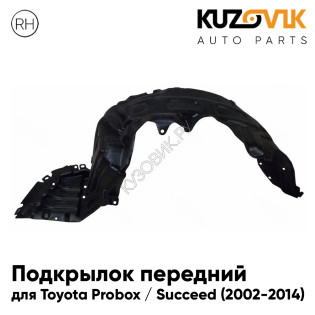 Подкрылок передний правый Toyota Probox / Succeed (2002-2014) KUZOVIK